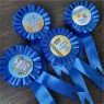 Значки для першокласників з синьою розеткою
